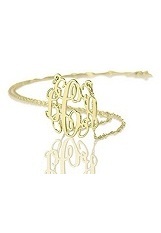 little stunner monogram personalized gold necklace for babies